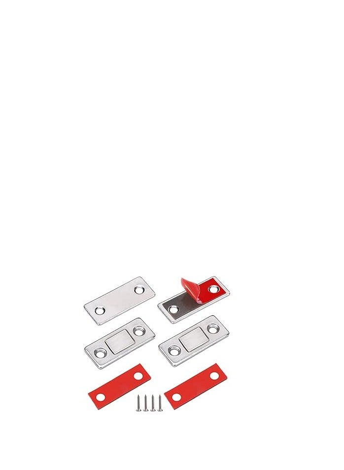 Spaceshoop Magnetic Door Clip Extra Thin Cabinet Magnets Stainless Steel Sliding 4pcs - Image 2