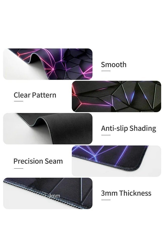 Snooe Large Mouse Pad Non-Slip Rubber Base Gaming Mousepad Office Desk - Image 3