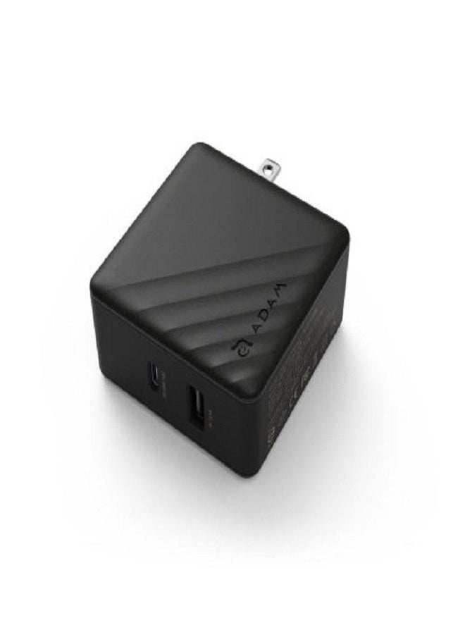 ADAM ELEMENTS Adam elements pd wall charger 57W with USB-C & USB-A black  - Image 3