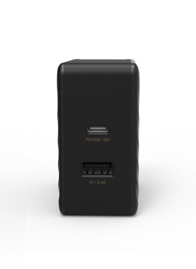ADAM ELEMENTS - Adam elements pd wall charger 57W with USB-C & USB-A black - Image 1