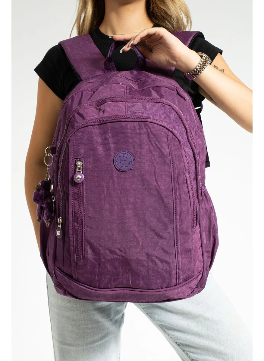 Çanta Trend Bag Trend Imported Waterproof Fabric Monkey Key Gift Mega Size Backpack School Bag