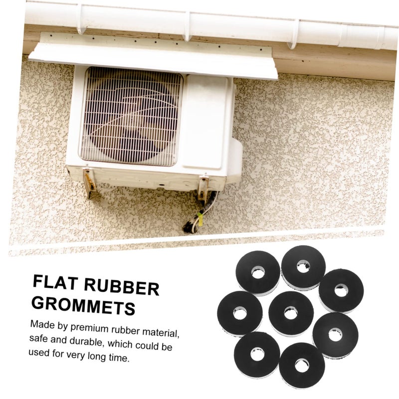 10 Pack 80pcs Rubber Grommets For Vibration Suppression Flat Washers Air Conditioner Machinery - Image 3