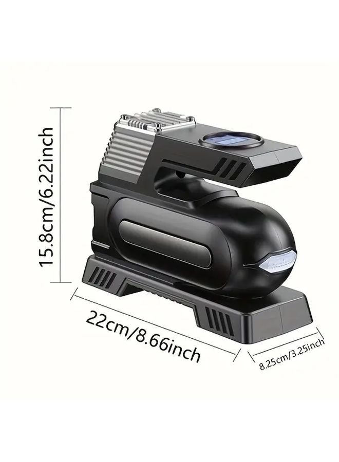 Black Portable Air Compressor 150 PSI Digital Display Auto Shut Off LED Light - Image 4