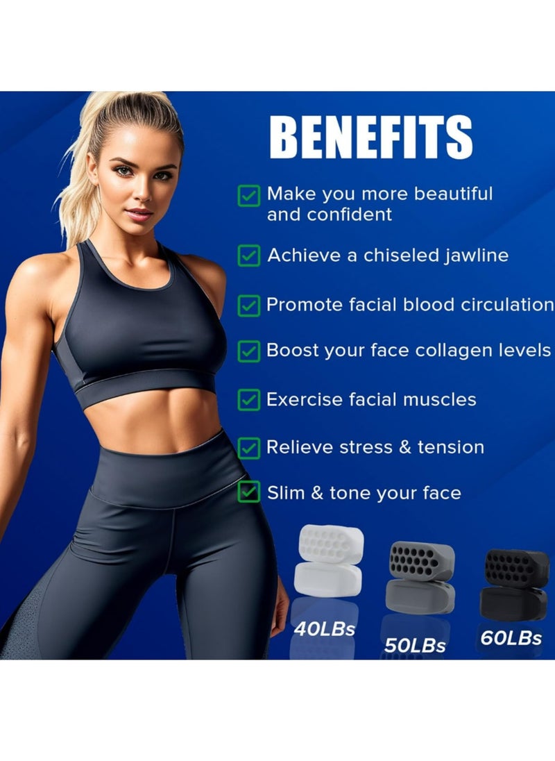 Generic - Jaw Exerciser for Men & Women-3 Resistance Levels Jawline Exerciser For Beginner - Image 1