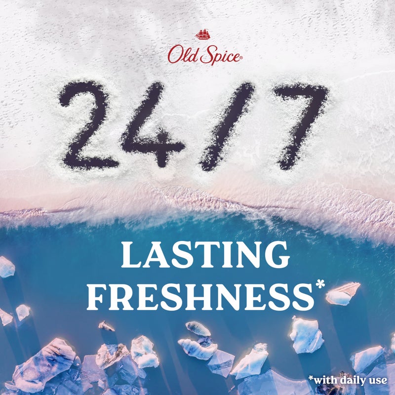 Old Spice GentleMan's Exfoliating & Moisturizing Body Wash for Men, 24/7 Shower Fresh with Long Lasting Scent, Renewing Vitamin B3 Blend, Himalayan Sea Salt + Glacier Water Scent, 26 oz - Image 4