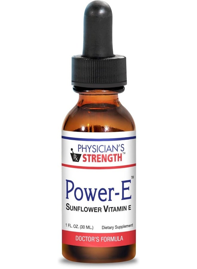 Physician's Strength Power-E - 1 Fl Oz - Sunflower Vitamin E - Soy Free & Non-Gmo - 86 Servings - Image 1
