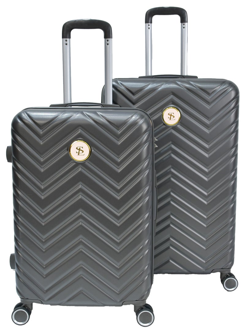 Star Line  Unisex Luggage Hard Trolley Travel Bags 4 Pieces Set Sizes 14/20/24/28 Grey - Image 3