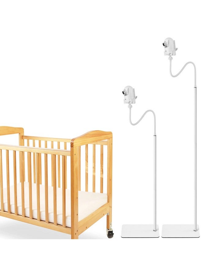 iTODOS Baby Monitor Floor Stand Holder Mount Compatible with Infant Optics DXR-8 Pro,Nanit Pro & Flex Stand,HelloBaby,Momcozy,eufy,Motorola,VAVA,Owlet,Keep Baby Away from Touching,More Safety - Image 1
