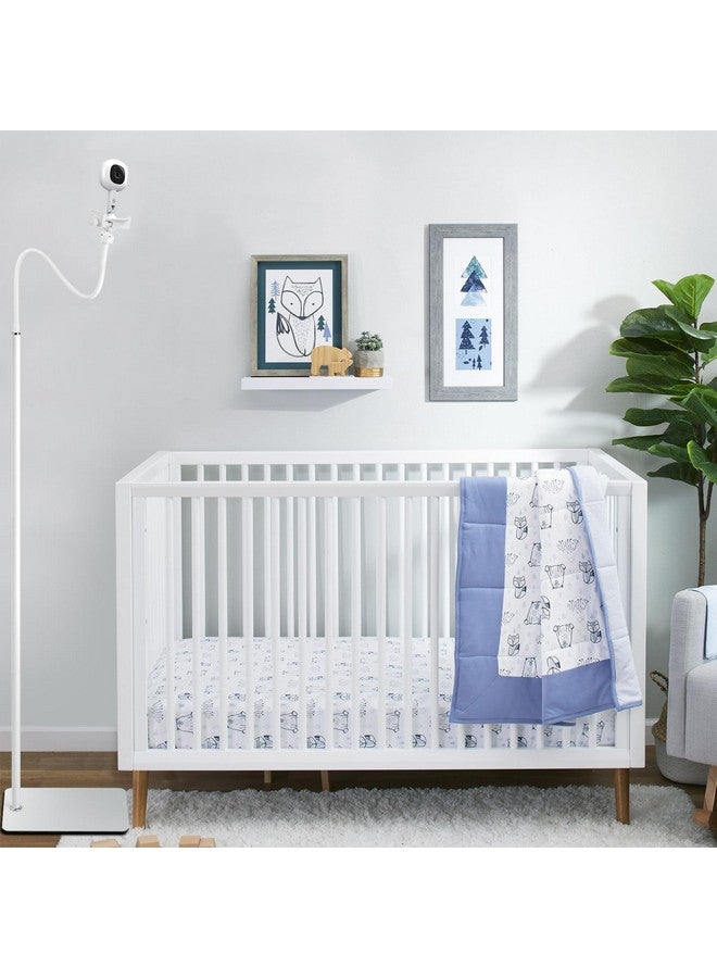 iTODOS Baby Monitor Floor Stand Holder Mount Compatible with Infant Optics DXR-8 Pro,Nanit Pro & Flex Stand,HelloBaby,Momcozy,eufy,Motorola,VAVA,Owlet,Keep Baby Away from Touching,More Safety - Image 2