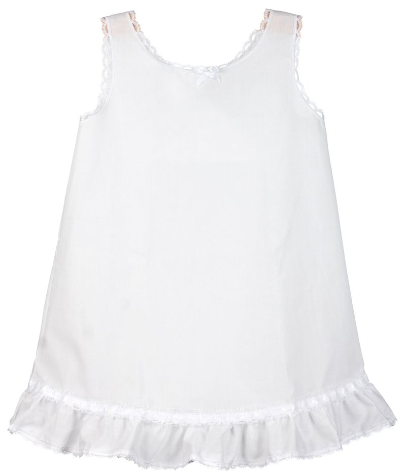 IC Collections I.C. Collections Big Girls White Embellished A-Line Slip, 14 - Image 5