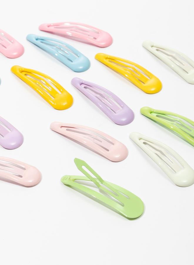 تايك تو مجموعة من 14 مشبك شعر سادة - Image 2