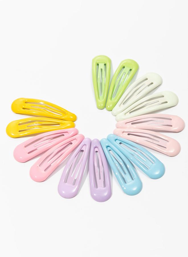 تايك تو مجموعة من 14 مشبك شعر سادة - Image 4