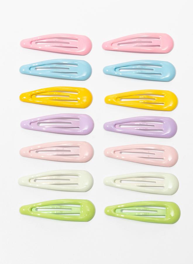 تايك تو مجموعة من 14 مشبك شعر سادة - Image 3