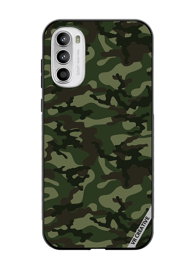 VR CREATIVE Protective Case Cover For Motorola Moto G82 Camouflage Green Design Multicolour - Image 1