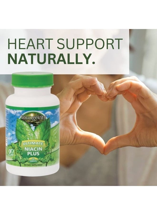 youngevity Ultimate Niacin Plus Extracts & Enzymes - 60 500mg Tablets  - Image 3