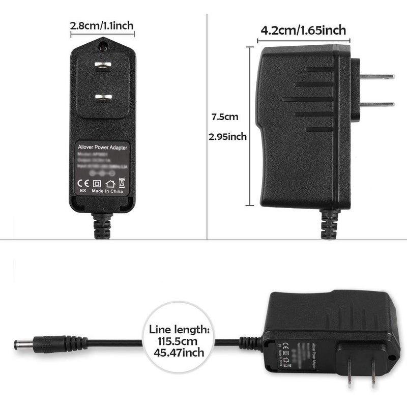AlloverPower 9V AC Adapter Power Supply Charger for Brother P-Touch PT-D210 PTD220 PTH110 PT-1880 Label Makers Machine AD-24 AD-24ES AD-20 AD-30, for Dymo LabelManager LM160 LM450 LM400 LT-100H - Image 3
