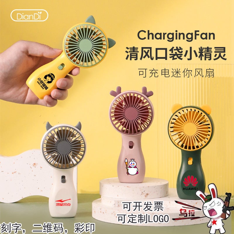 Handheld Small Fan Mini Usb Charging Small Portable Desktop Silent Fan - Image 2