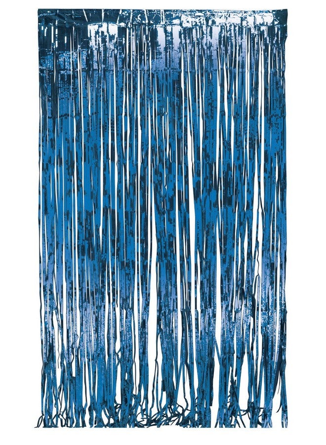 كرييتف كونفيرتينج ستارة باب من رقائق معدنية بتصميم تحويل إبداعي، مقاس 3 أقدام × 8 أقدام، لون أزرق