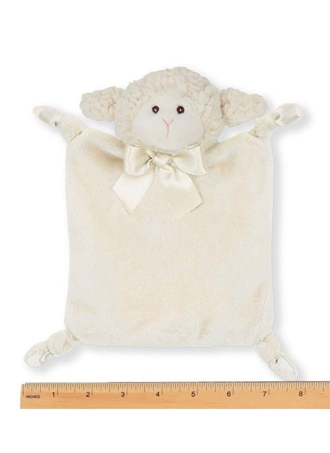 Bearington Collection Bearington Baby Wee Lamby Small Lamb Stuffed Animal Lovey Security Blanket 8" X 7"  - Image 5