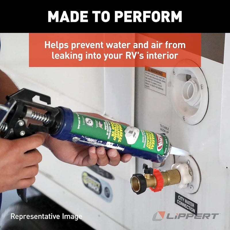 Lippert Components 1021 Self-Leveling Lap Sealant for 5th Wheel RVs, Travel Trailers and Motorhomes - Image 2