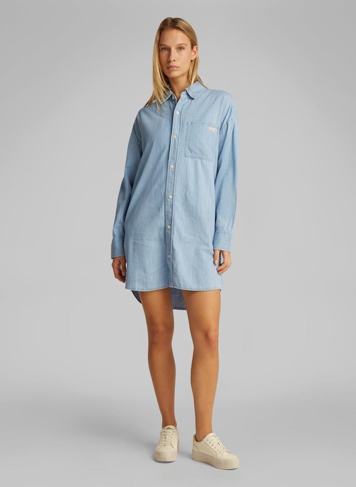 Calvin Klein Jeans - Logo Deatil Button Down Dress - Image 1