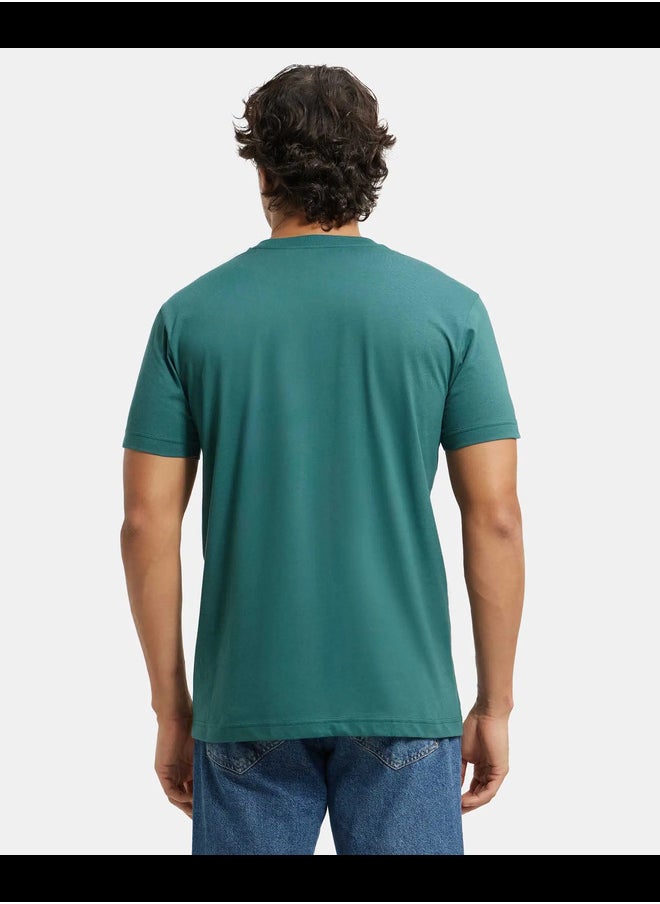 JOCKEY - Jockey 2726 Men's Super Combed Cotton Rich Solid V Neck Half Sleeve T-Shirt - Image 1