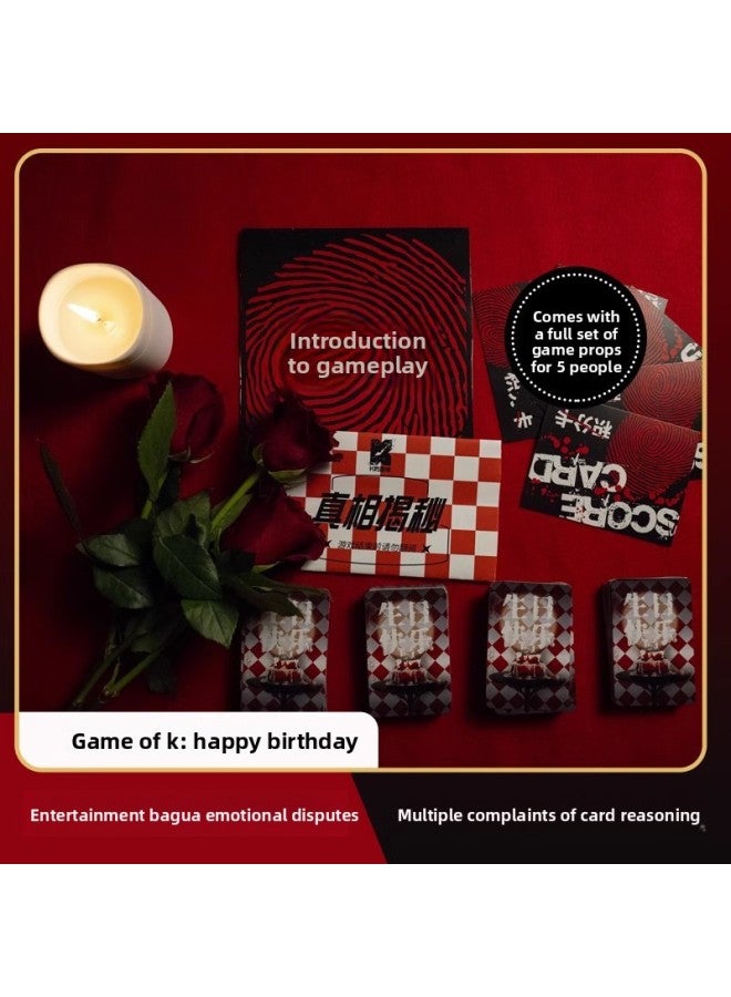 Authentic K's Game Script Micro-Phobia Hilarious Boxed Casual Detective Reasoning Board Game Card Killing Full Set Of Board Games