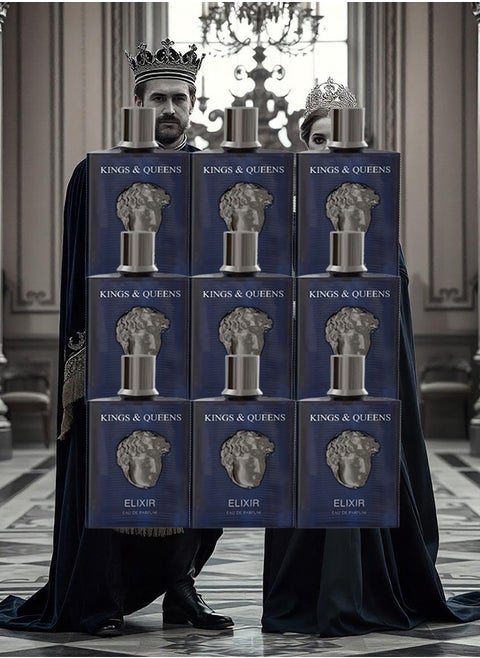 9 Pieces Kings And Queens Elixir Perfume For Unisex 100ml EDP