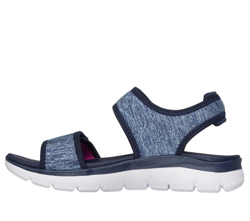 Skechers Women's SUMMITS - CUTEST ICON, Double Adjustable Band Heather Jersey Sandal, Navy, 8M - Image 2