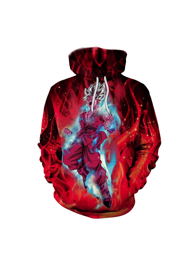 Loquat Squality 3D Printing Long Sleeved Hoodie Men/Women Multicolour - Image 1