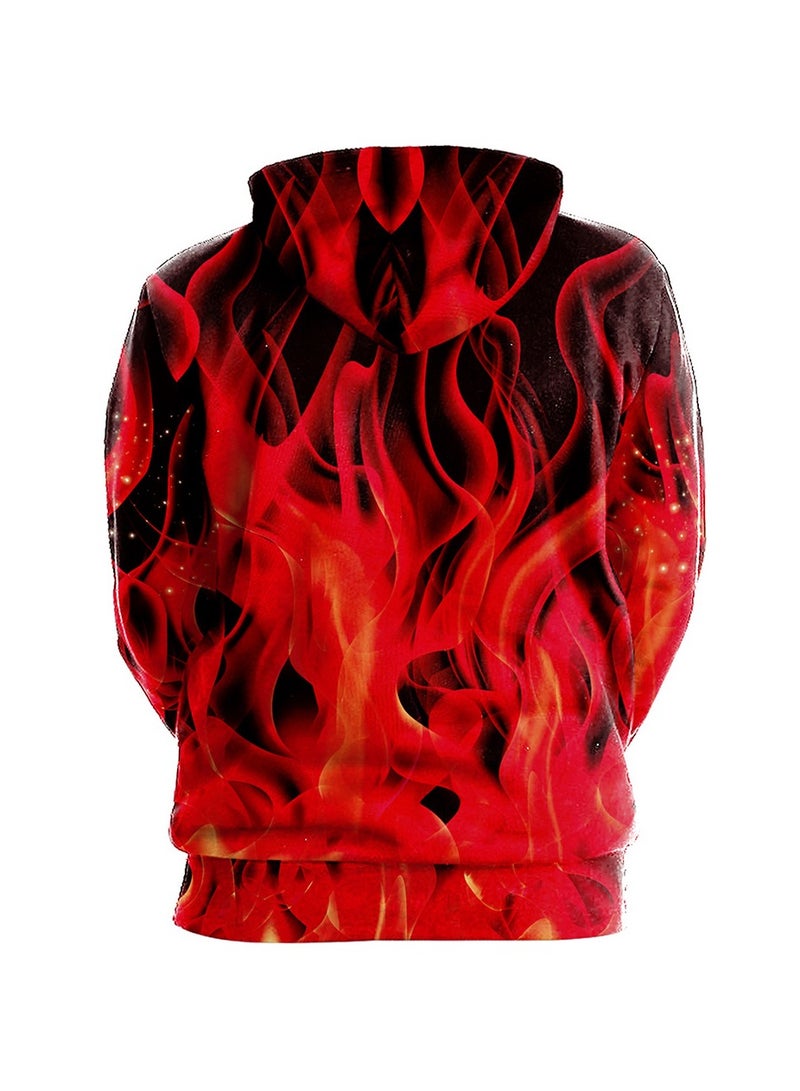 Loquat Squality 3D Printing Long Sleeved Hoodie Men/Women Multicolour - Image 2