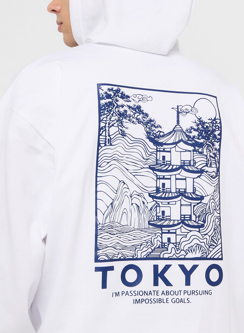 Seventy Five Oversized Basic Graphic Hoodie  - Image 3