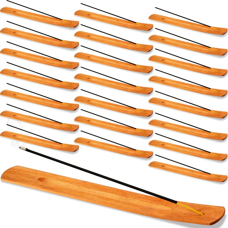 Handmade Wooden Incense Stick Holder Wood Incense Burner Ash Holder Trays for Sticks Home Utilities Accessories and Buddha Hall36 Pieces
