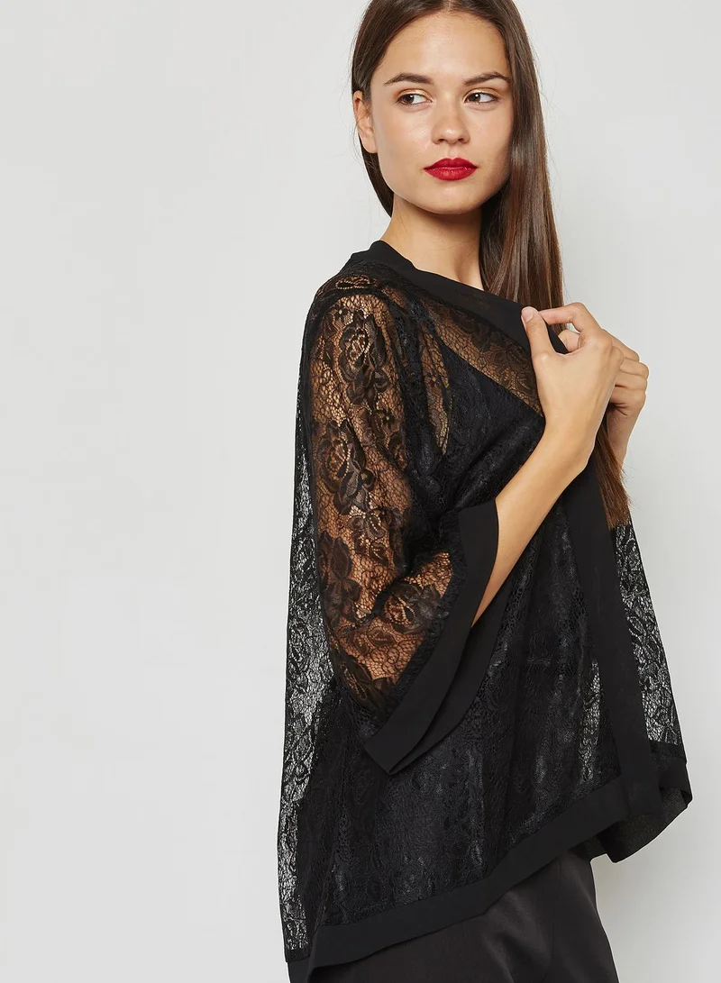 MELA LONDON Lace Sheer Kimono