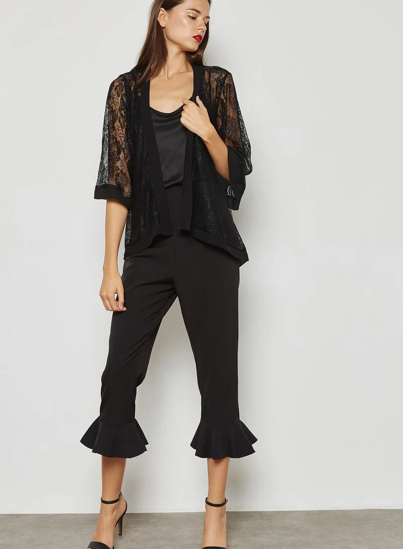 MELA LONDON Lace Sheer Kimono
