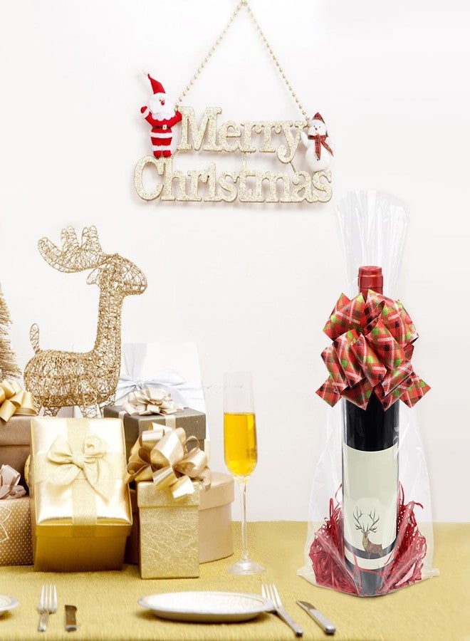 Morepack 8x16 Inches Cellophane Bags,50Pieces Clear Cellophane Gift Bags for Wine Bottles - Image 3