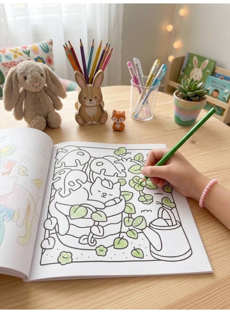 Cat Moments Cute Coloring Book for Teens & Adults - Anti-Stress Relaxation Art, 24 Pages (20x20 cm) - Image 3