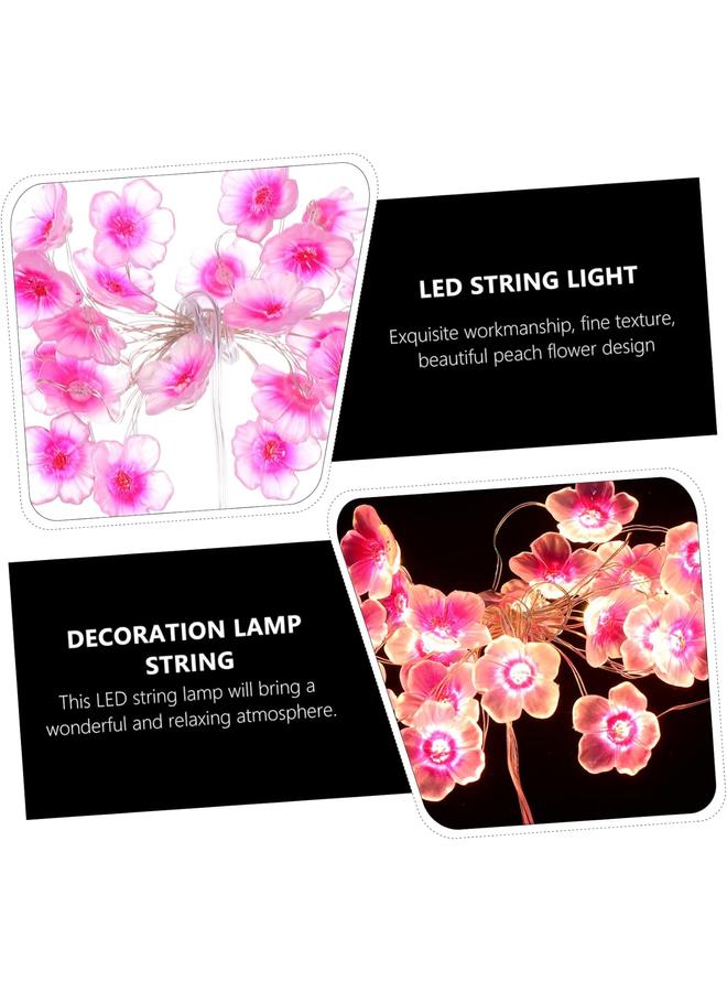 1 مجموعة أضواء LED بتصميم أزهار الكرز، مصابيح زخرفية خيالية للحديقة والنجيلة والفسحة وحفلات الزفاف، لا تشمل البطارية، تخلق أجواء مريحة - Image 5