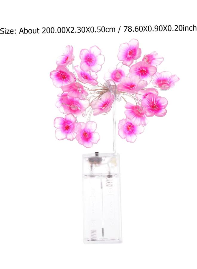 1 مجموعة أضواء LED بتصميم أزهار الكرز، مصابيح زخرفية خيالية للحديقة والنجيلة والفسحة وحفلات الزفاف، لا تشمل البطارية، تخلق أجواء مريحة - Image 2