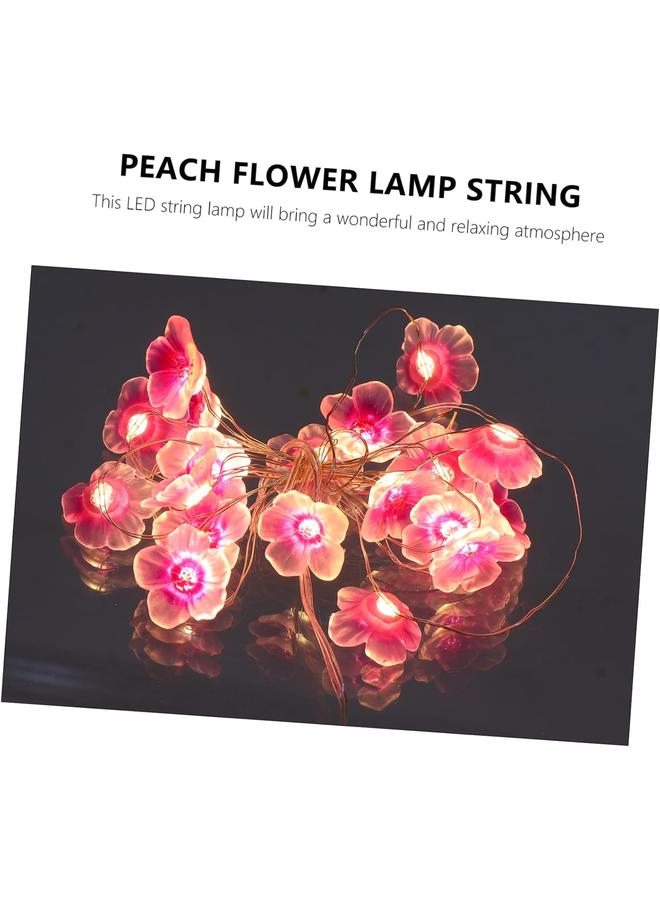 1 مجموعة أضواء LED بتصميم أزهار الكرز، مصابيح زخرفية خيالية للحديقة والنجيلة والفسحة وحفلات الزفاف، لا تشمل البطارية، تخلق أجواء مريحة - Image 4