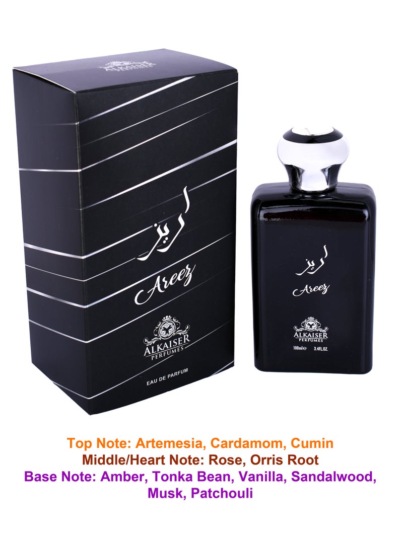 ALKAISER PERFUMES Areez Eau De Parfum 100ml ALKAISER PERFUMES Captivating Fragrance for Men and Women - Image 3