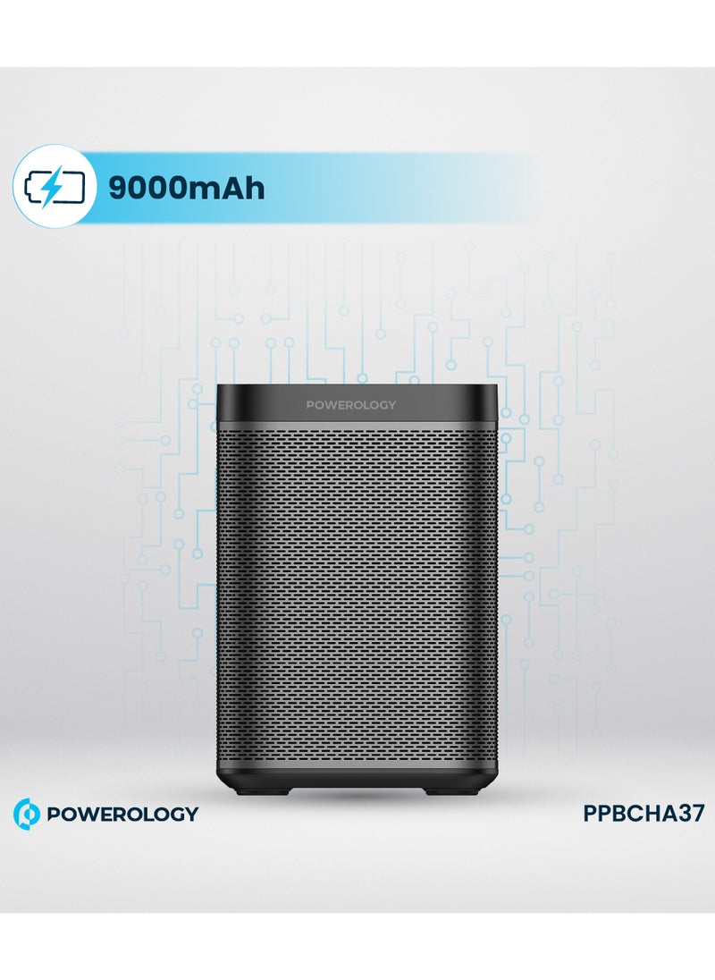 Powerology - 90000mAh Portable Generator Integrated with Hi-Fi Sound System and 300W AC Power / Portable Sound System - Black - Image 1