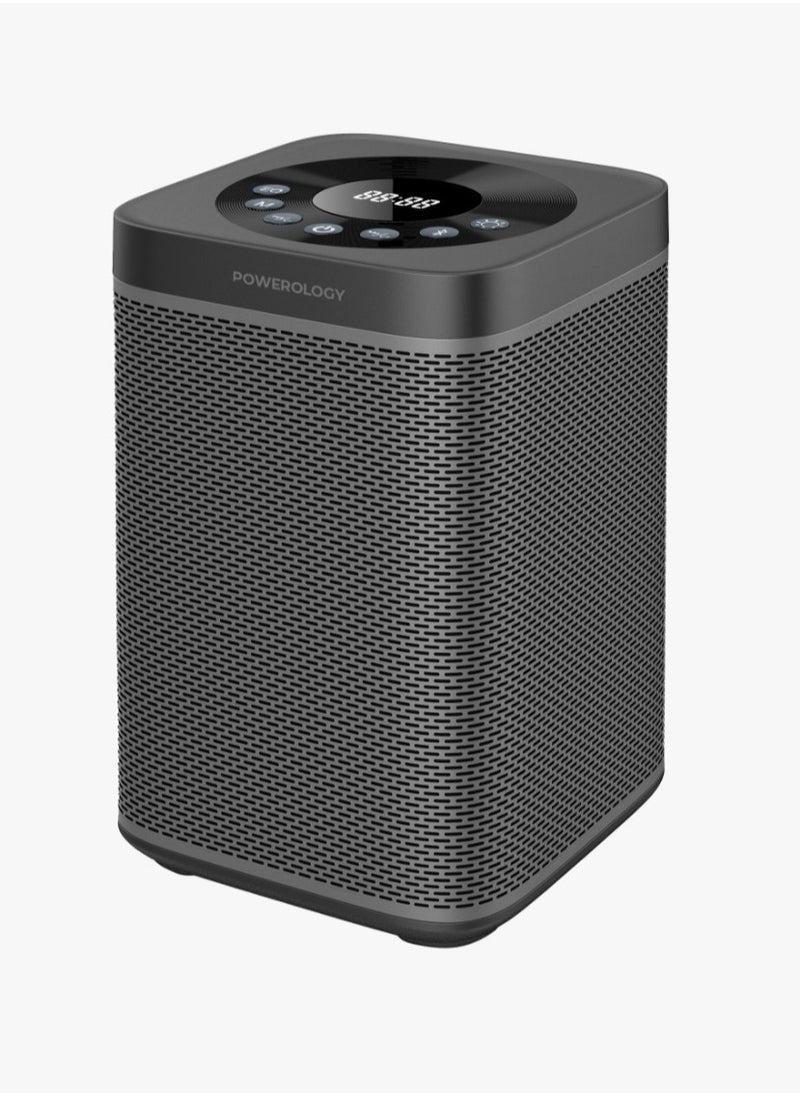 Powerology - 90000mAh Portable Generator Integrated with Hi-Fi Sound System and 300W AC Power / Portable Sound System - Black - Image 1