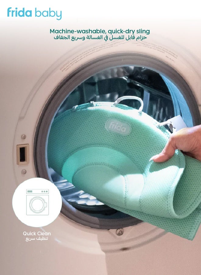 فريدا بيبي حوض استحمام فريدا بيبي 4 في 1 ينمو مع الطفل – حوض استحمام قابل للتعديل من الرضيع إلى الطفل الصغير مع أرجوحة، وضعية استلقاء ودعم الجلوس – سريع الجفاف، قابل للغسل، مضاد للانزلاق - Image 2