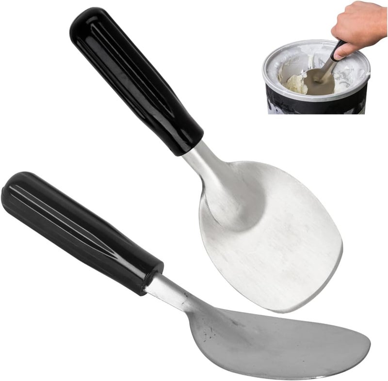 i Kito 2Pack Heavy Duty Ice Cream Spade Scoop with Non-Slip Handle - Stainless Steel Ice Cream Spoon Paddle Perfect for Scooping and Serving Hard Frozen Treats - Image 1