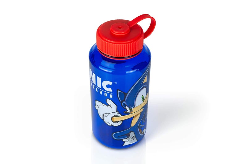 Just Funky Sonic The Hedgehog Plastic Water Bottle - Reusable 32oz Travel Tumbler Drink Holder With Leak/Spill-Proof Lid - Great For School  Sports  Backpack  Lunchbox  Birthday Party Favors - From - Image 3