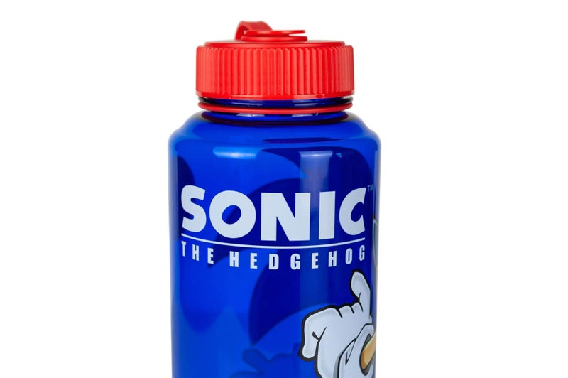 Just Funky Sonic The Hedgehog Plastic Water Bottle - Reusable 32oz Travel Tumbler Drink Holder With Leak/Spill-Proof Lid - Great For School  Sports  Backpack  Lunchbox  Birthday Party Favors - From - Image 2