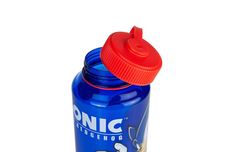 Just Funky Sonic The Hedgehog Plastic Water Bottle - Reusable 32oz Travel Tumbler Drink Holder With Leak/Spill-Proof Lid - Great For School  Sports  Backpack  Lunchbox  Birthday Party Favors - From - Image 4