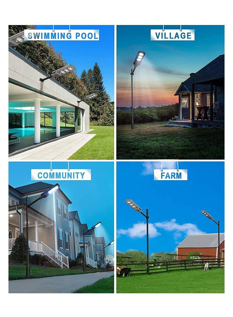 Shanny SHANNY 6000lm Solar Street Light, Outdoor LED Solar Powered Street Lamp with Radar Sensor, IP65 Waterproof Solar Flood Light for Yard, Garage, Garden - Image 5