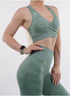 The Team Apparel ADAPT CAMO SEAMLESS RACER BACK SPORTS BRA  - Image 3